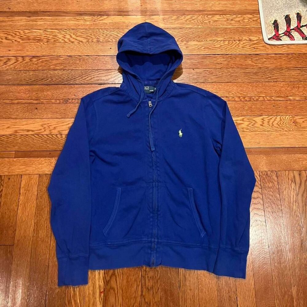 Y2K cropped fit polo Ralph Lauren full zip hoodie